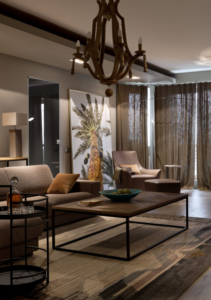 Интерьер гостиной в стиле этно