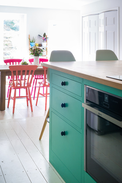 The Colourful Fun Shaker Kitchen eclectic-kitchen