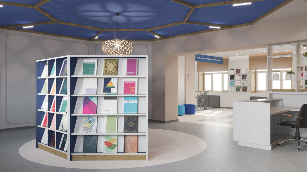 Дизайн-проект Модельной библиотеки в с.Кижинга (Республика Бурятия)