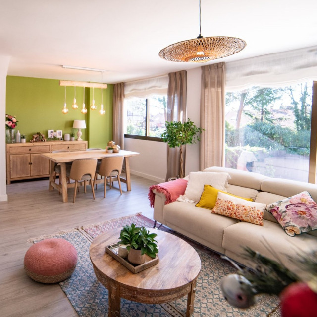 Sal&oacute;n-comedor eclectic-living-room