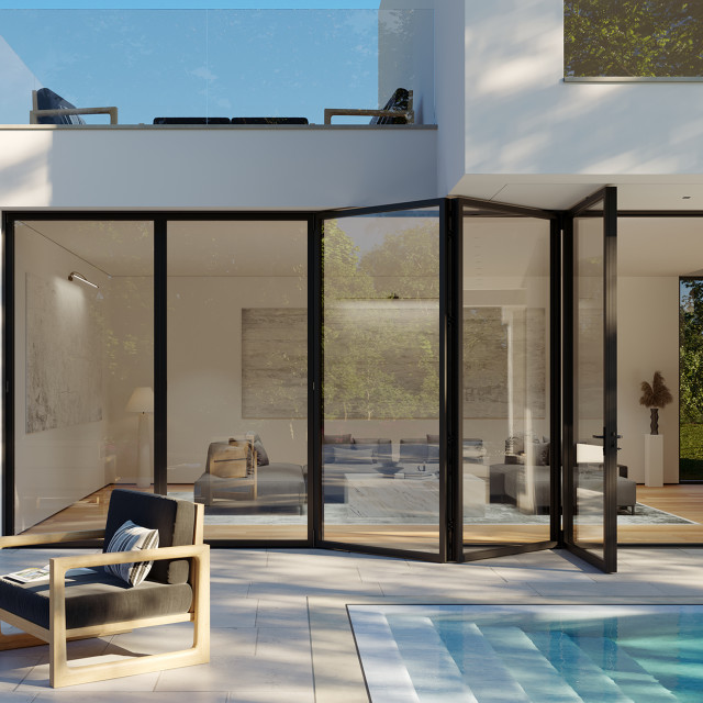 LaCantina V2 Folding Door Modern Patio San Diego by LaCantina Doors Houzz IE