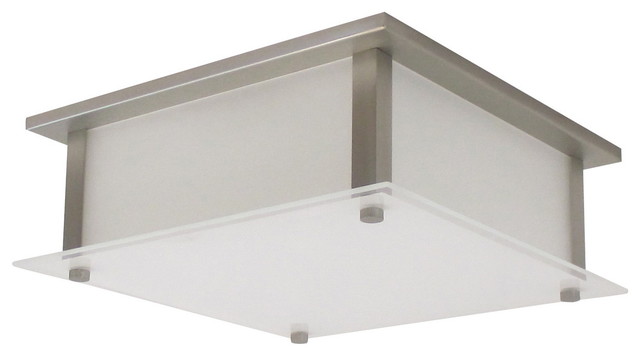 square frosted glass ceiling light