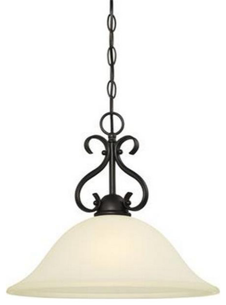 Westinghouse  Dunmore One Light Indoor Pendant, Oil Rubbed Bronze