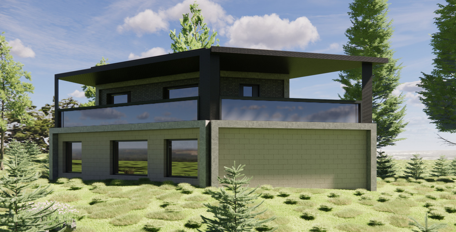 Индивидуального проектирование современного дома