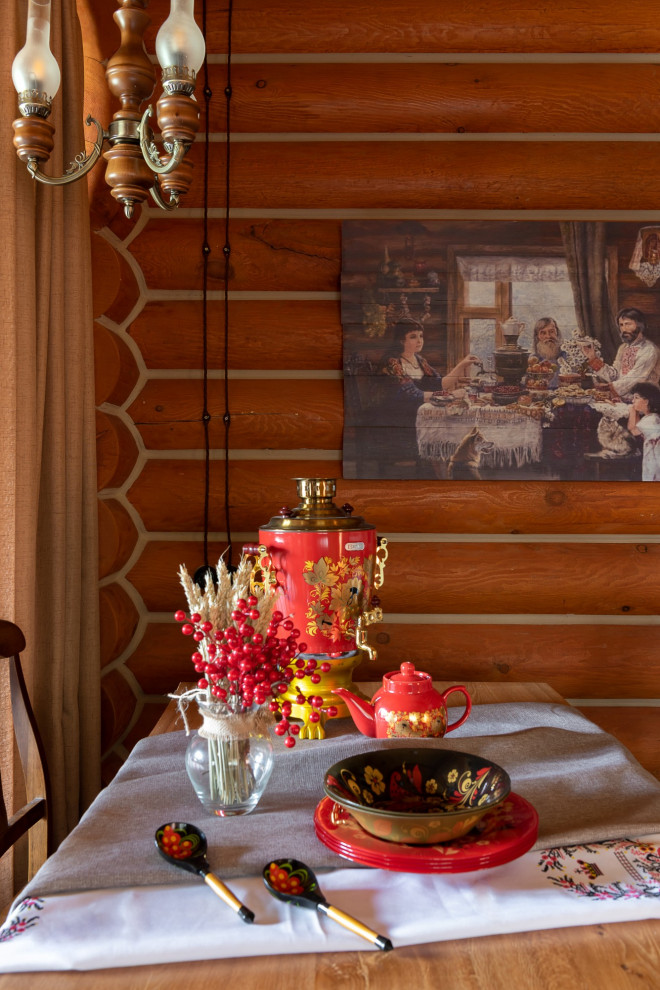 Дом из сруба. Русский исторический дизайн.