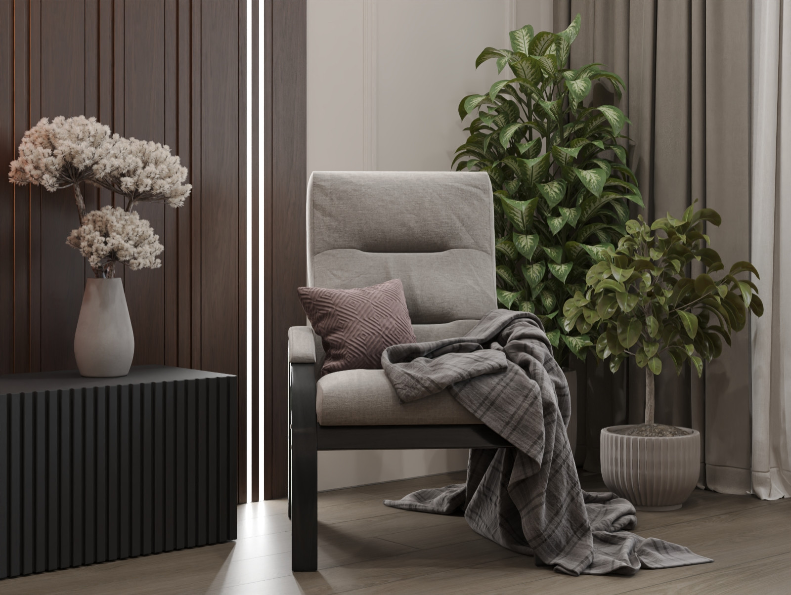 Проект интерьера в современной классике