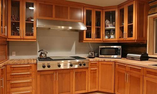 Example of a mountain style kitchen design in Seattle