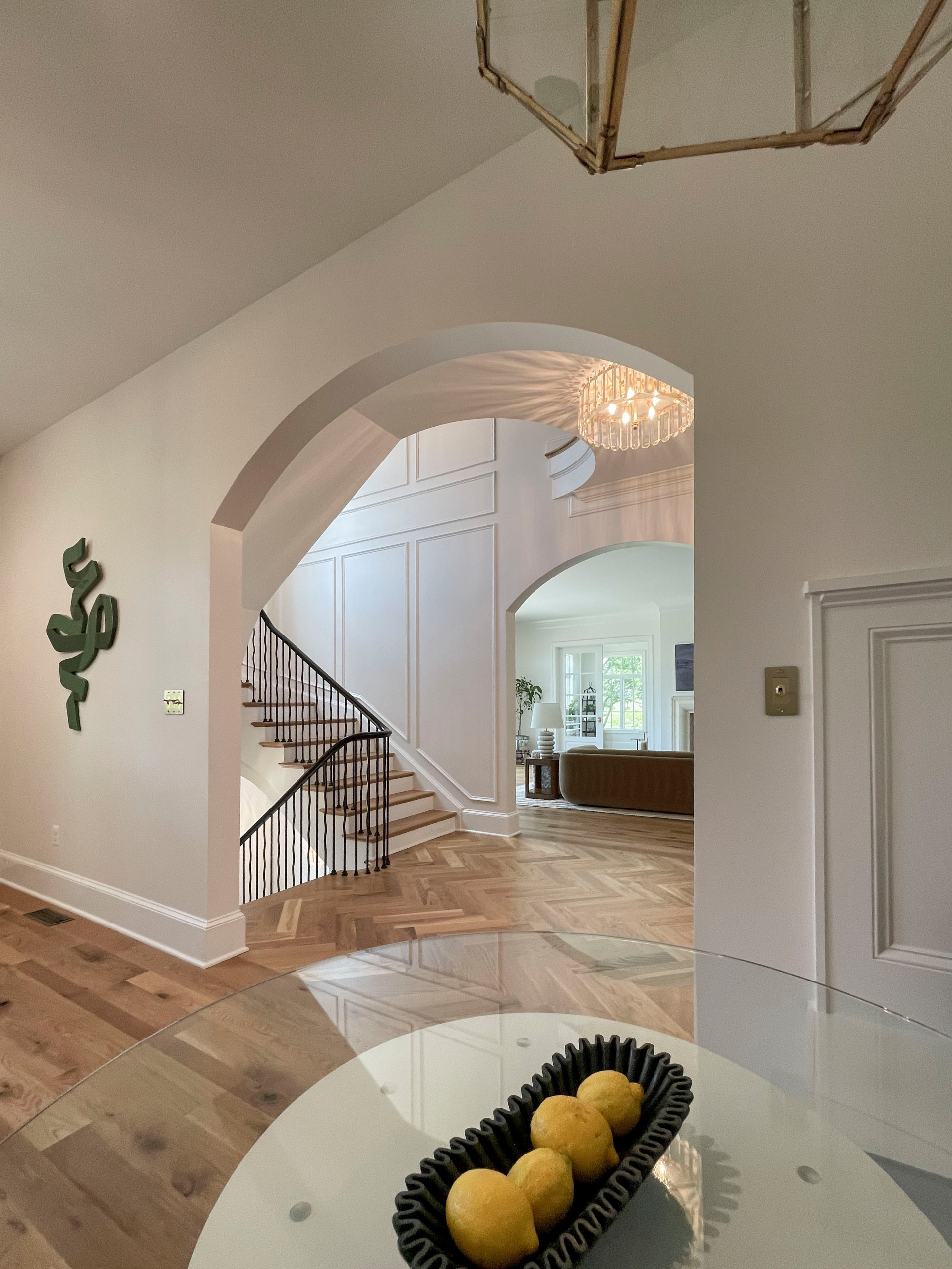 106_Modern Balustrade System Meets Traditional Winding Stairs, Aldie VA  20105