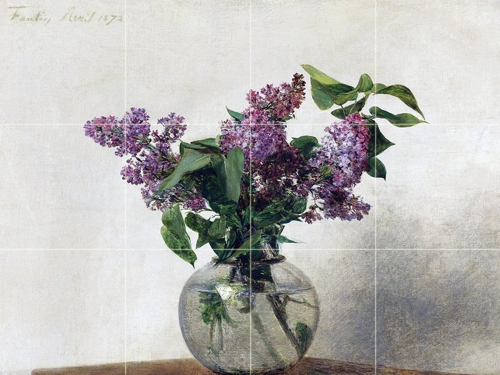 lilac backsplash