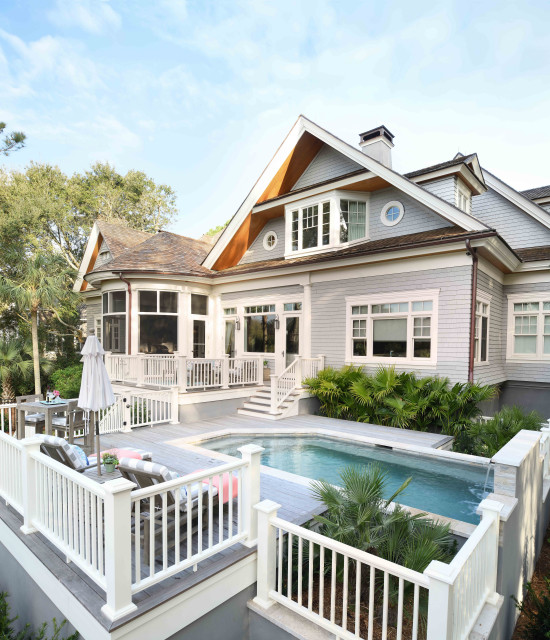 Kiawah Island Deck and Pool Addition Charleston di Koenig Homes