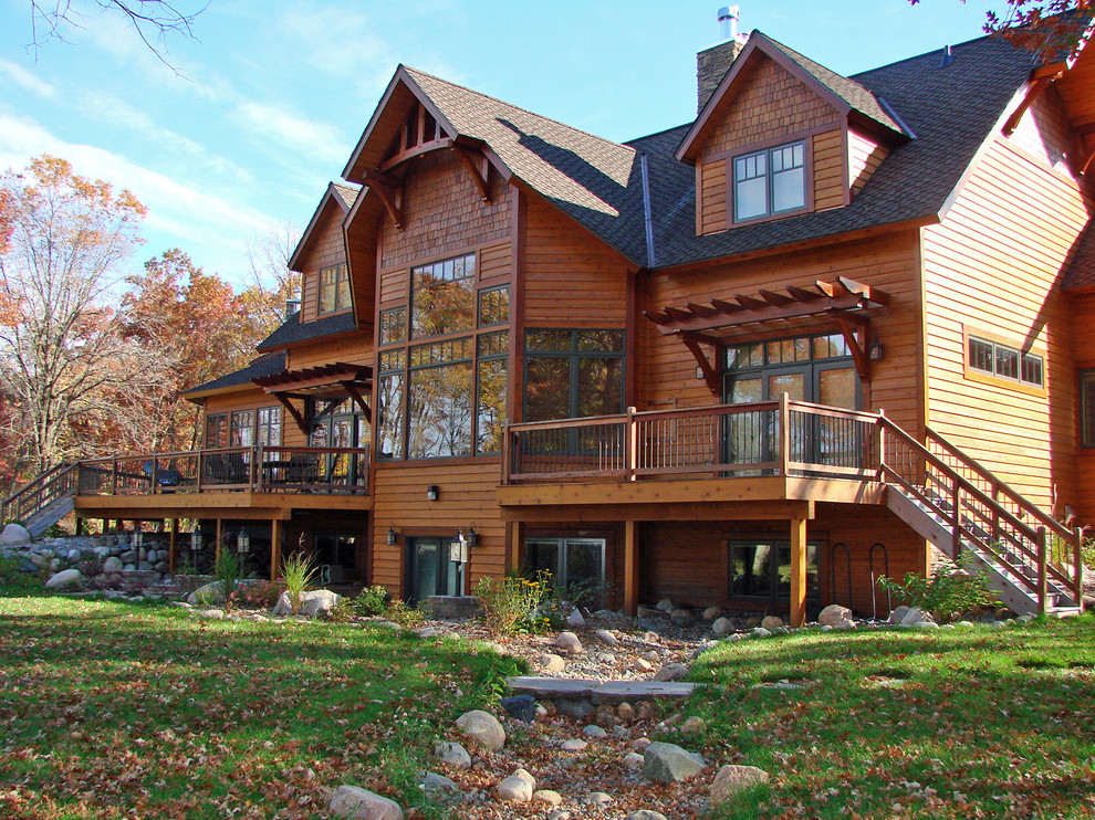 This is an example of a country deck in Minneapolis.