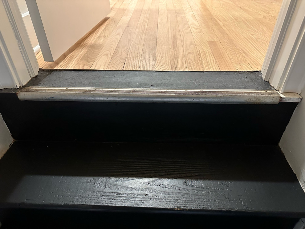 Step Header Transition Rings What to do with this step transition and edge? | Houzz Forum