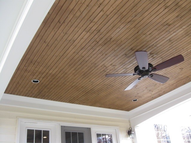 Stained Pine Beadboard Ceiling Taraba Home Review