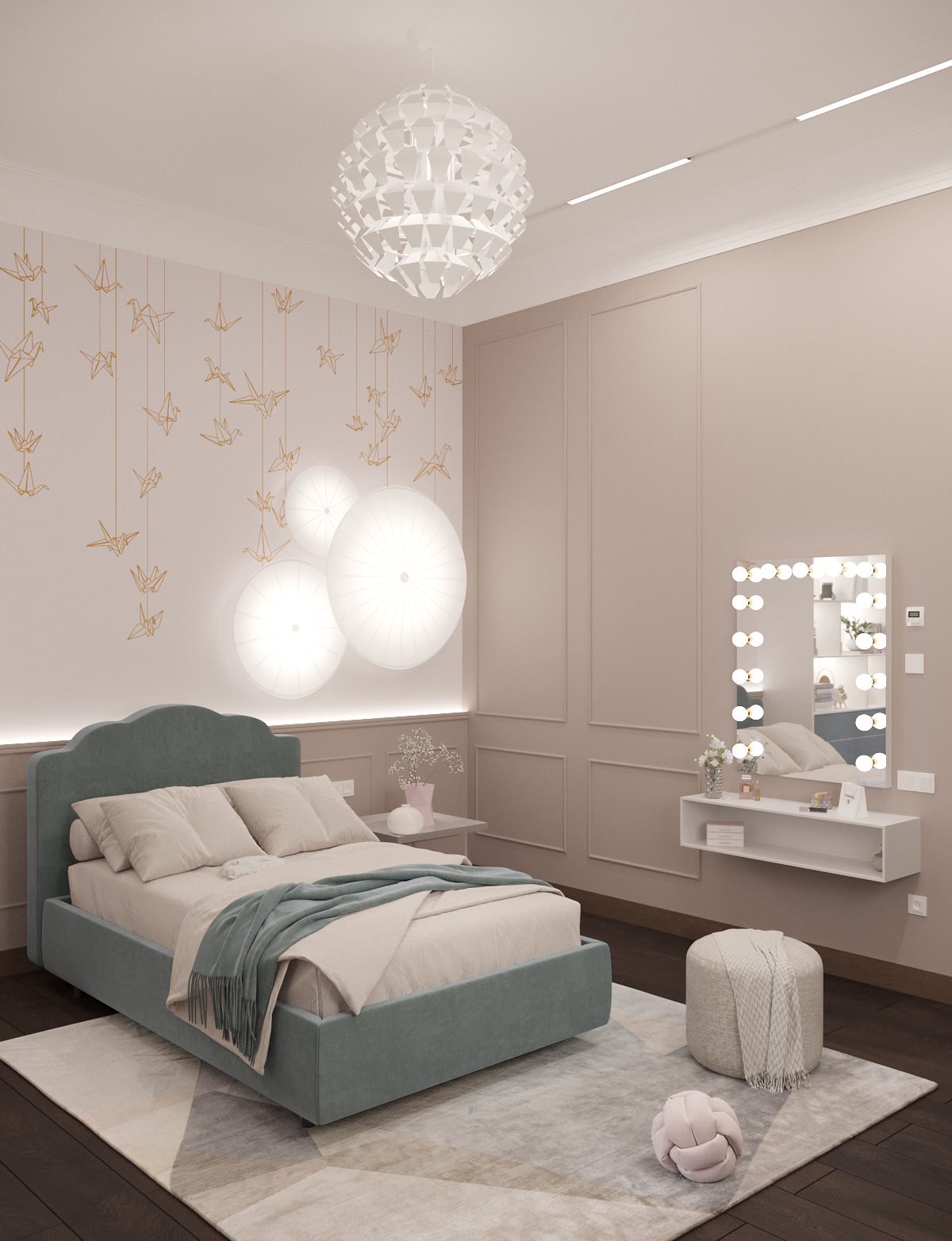 Интерьер двухэтажного загородного дома