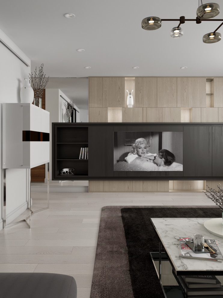 Проект квартиры 180 кв м «Монохром»