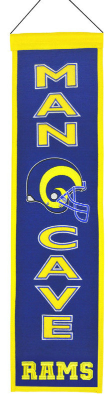 St. Louis Rams NFL 18 x 27 Man Cave Banner