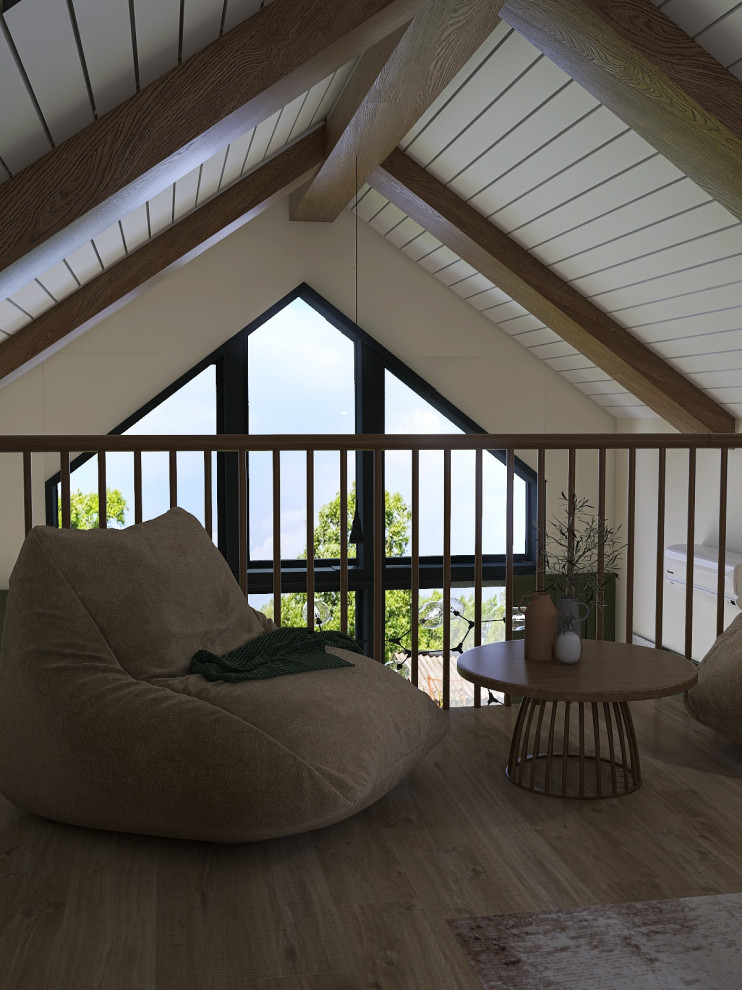 Г. САРАТОВ, 59 КВ.М.ЗАГОРОДНЫЙ ДОМ В СТИЛЕ БАРНХАУС