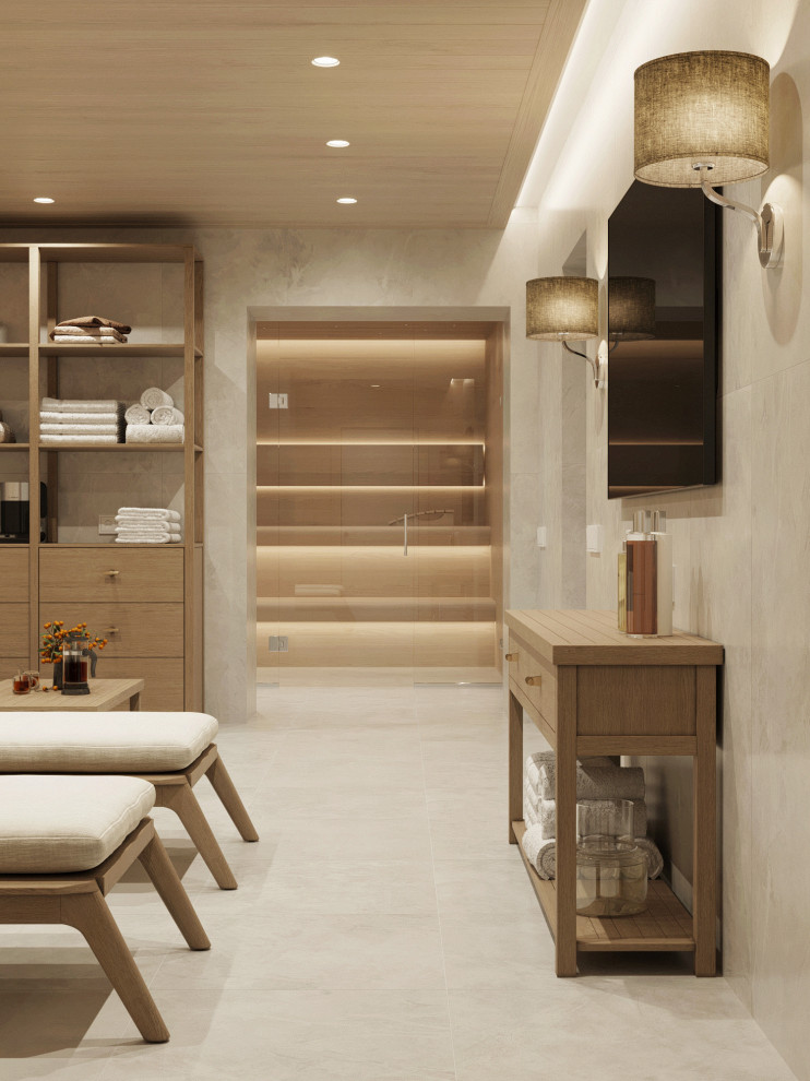 Зона отдыха с бассейном и сауной