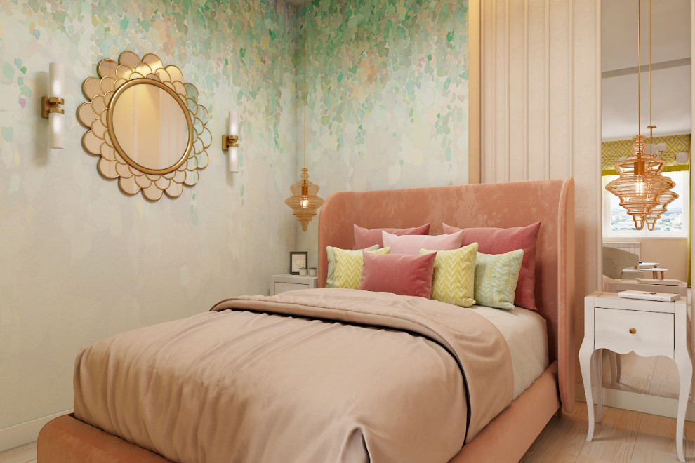 Розовая пудра - Однокомнатная квартира для женщины.