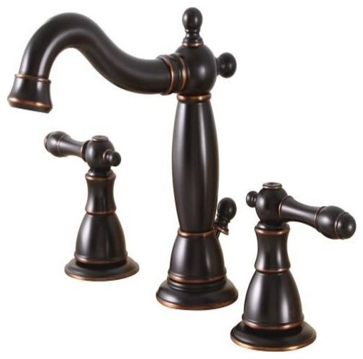 Charlestown Widespread Bathroom Faucet Parisian Bronze Traditional Charlestown Widespread Bathroom Faucet Parisian Bronze