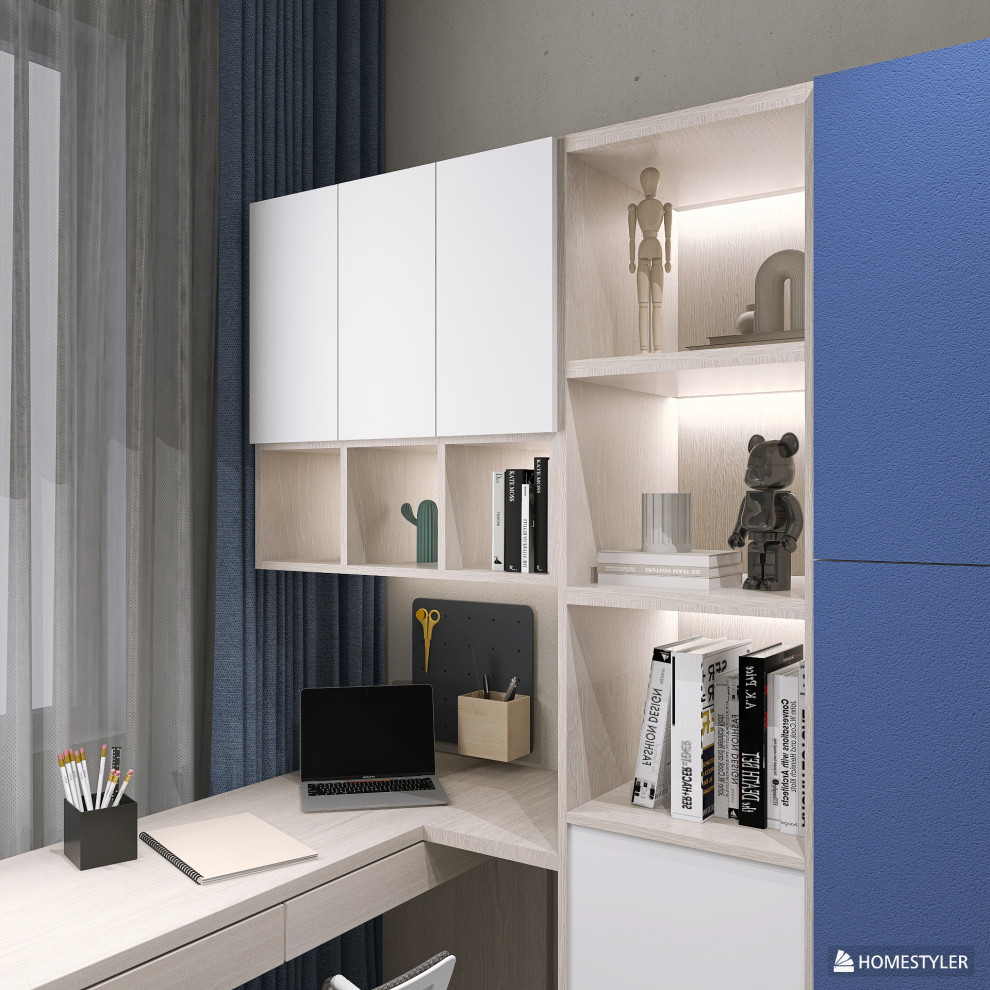 Уютная комната для школьника в современном стиле