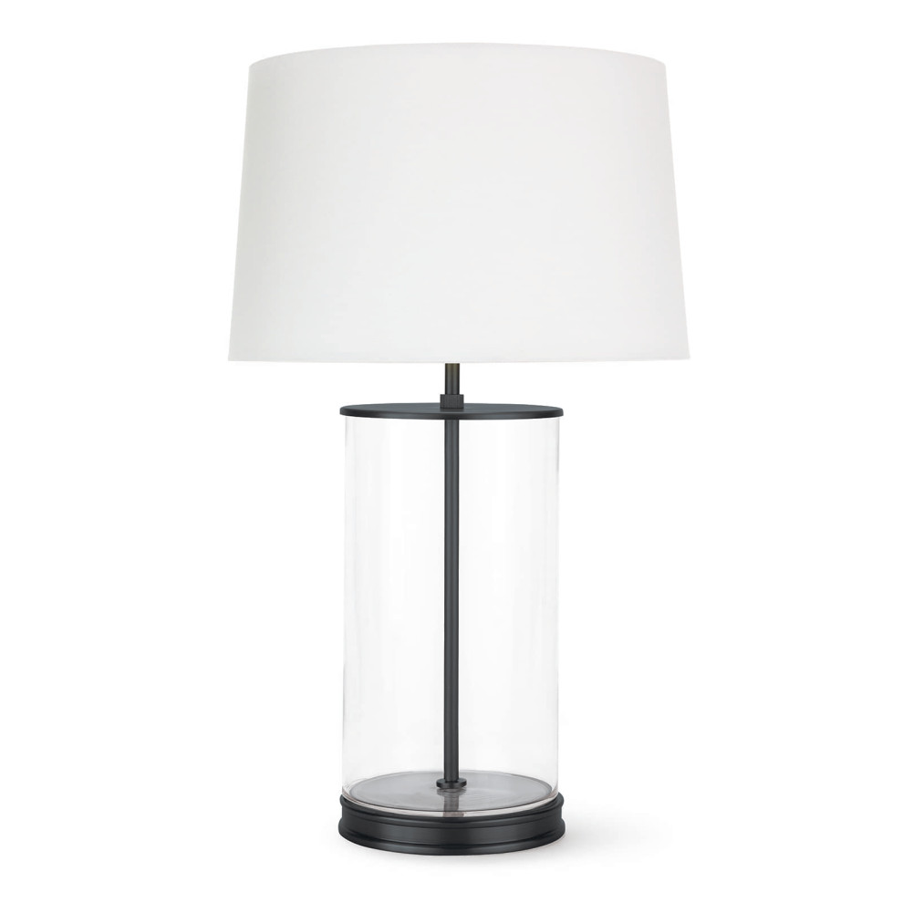 Magelian Glass Table Lamp, Oil Rubbed Bronze