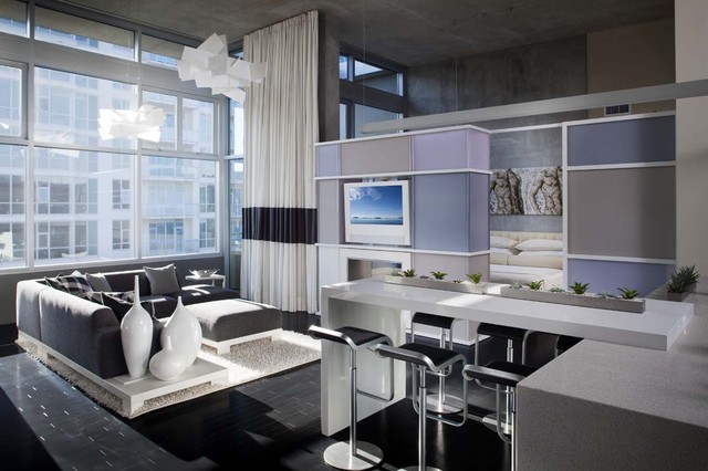 San Diego Downtown Condo industrial-wohnbereich