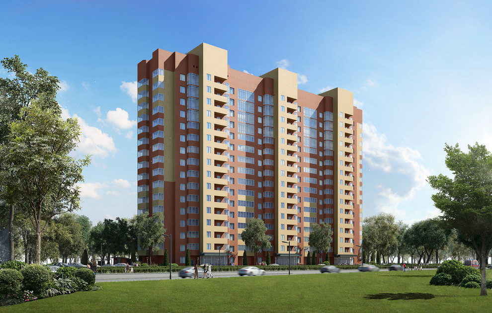 3D визуализация многоквартирного дома