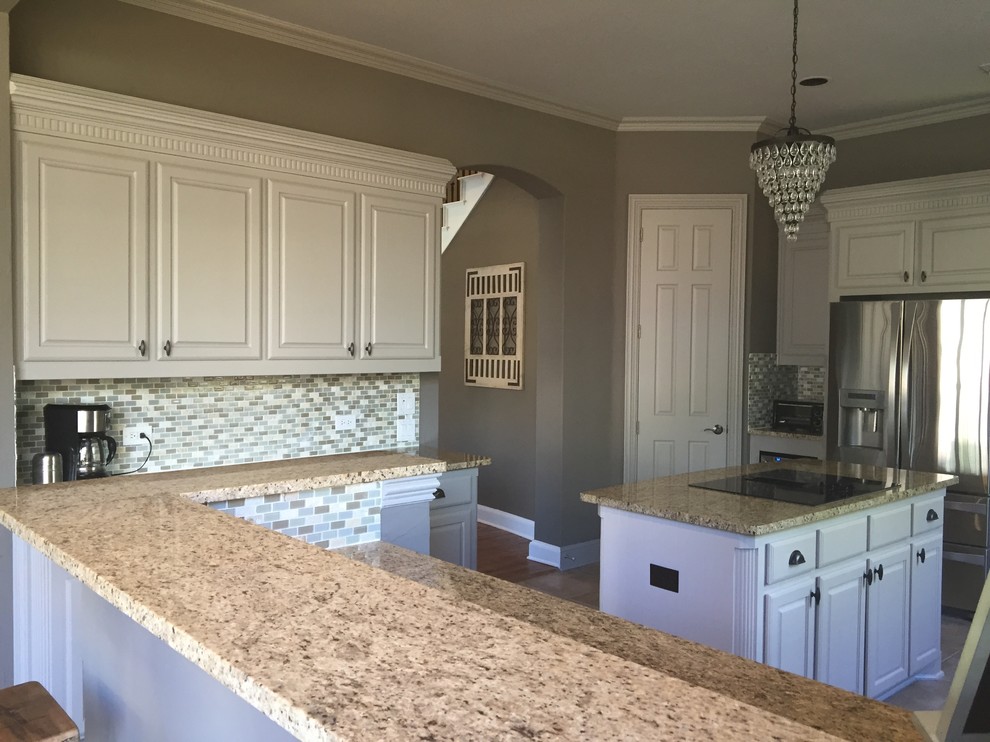 Example of a large transitional kitchen design in Dallas