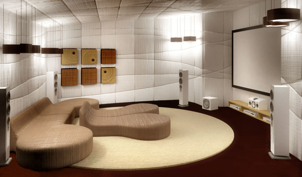 House in a pine forest - the 3D view