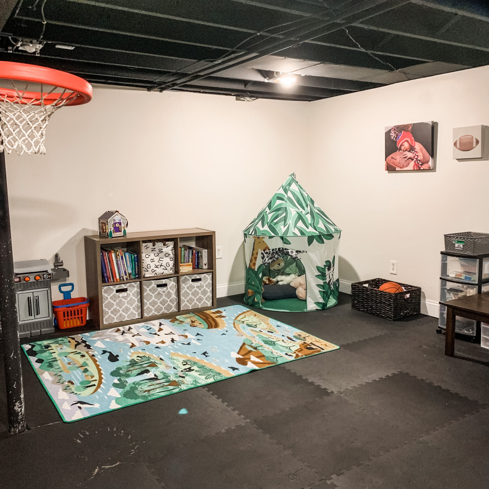 Organized Kids Basement Playroom