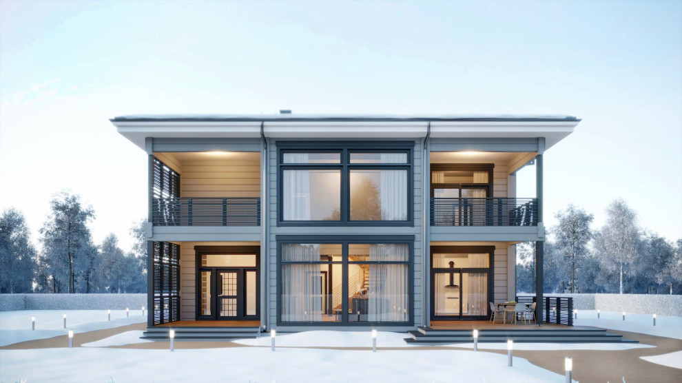 Дом из клееного бруса 215 м.кв.