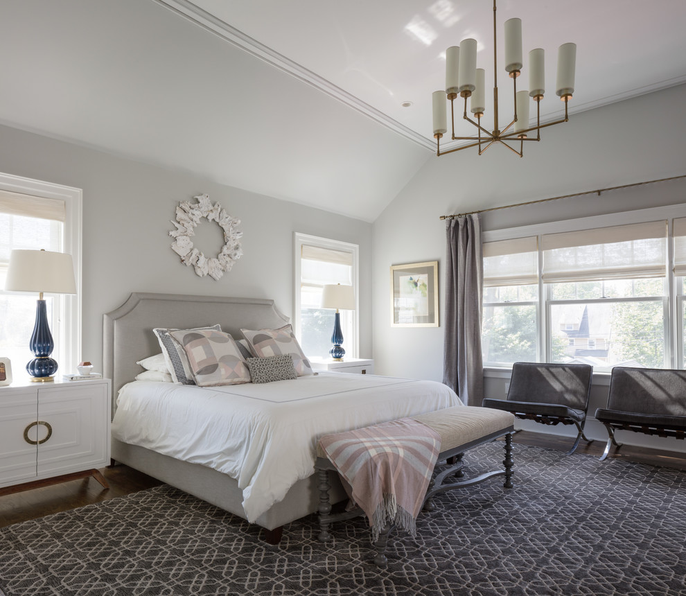 Photo of a transitional bedroom in New York.