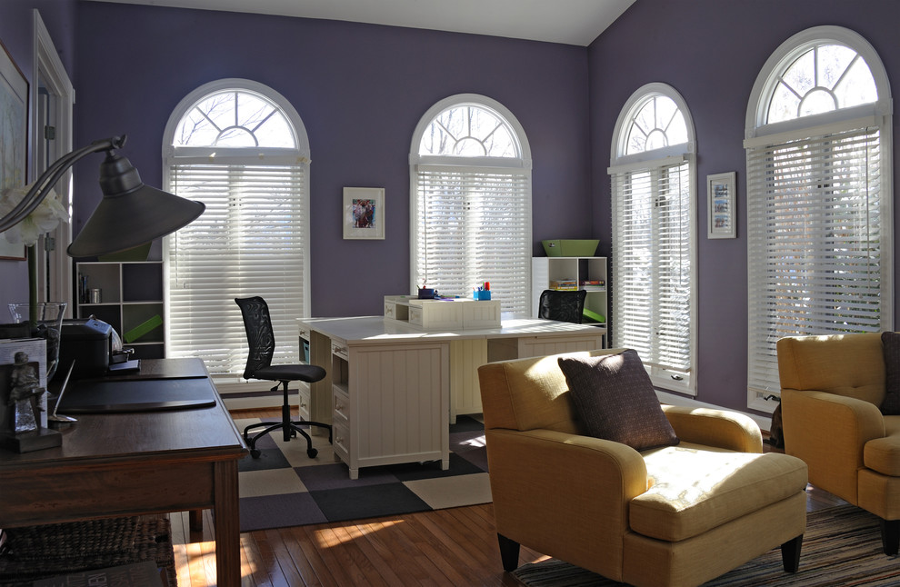 Photo of a transitional home office in DC Metro.