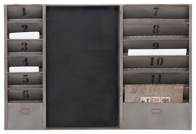Industrial Gray Metal Wall Decor 56182
