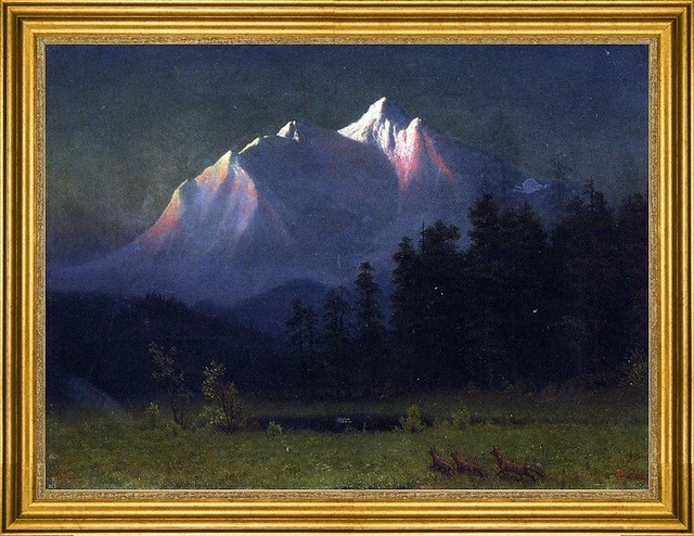 Albert Bierstadt-18"x24" Framed Canvas