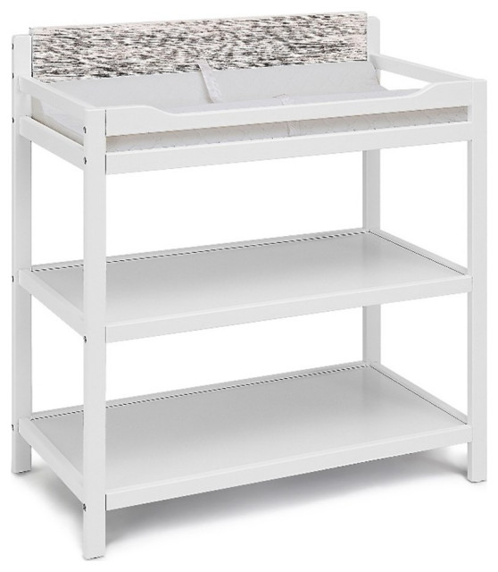 Suite Bebe Hayes Traditional Wood Changing Table in White/Natural