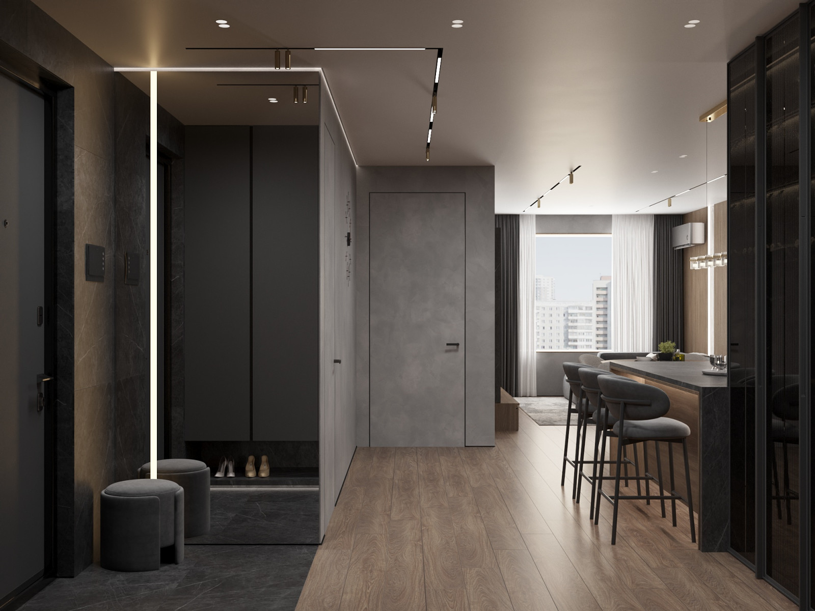 Стильная 3-х комнатная квартира в ЖК Прованс. Проект