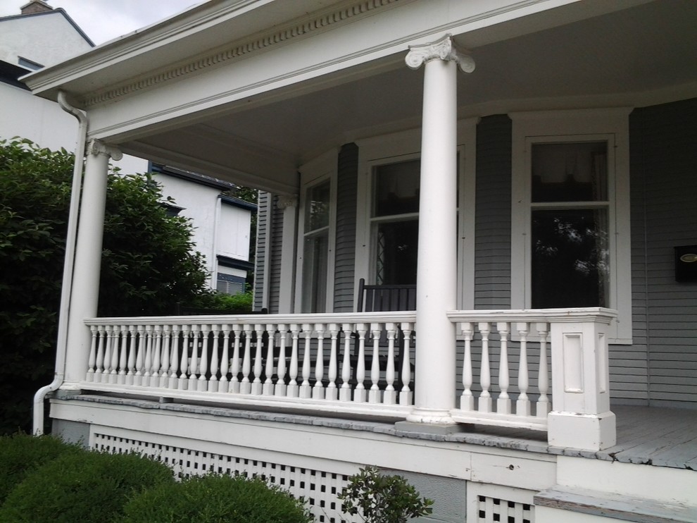 Before Restoration of Classic Style Porch