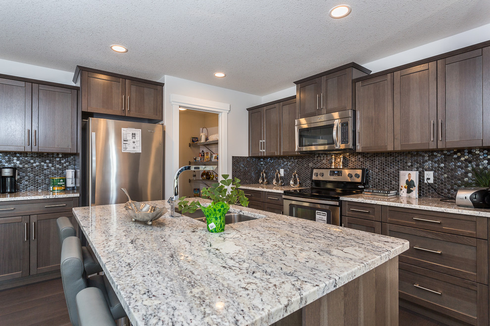 Transitional kitchen photo in Edmonton