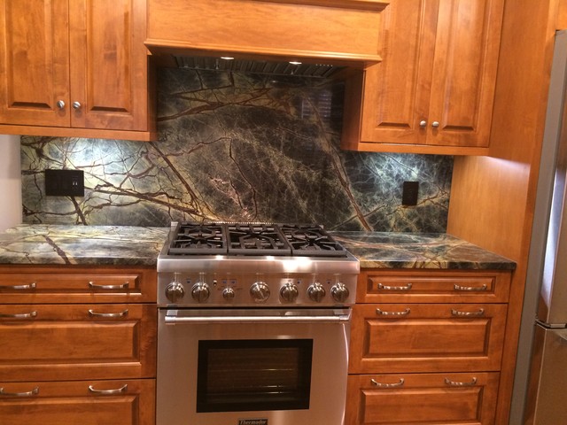 Rain Forest Green Kitchen rustic-kitchen