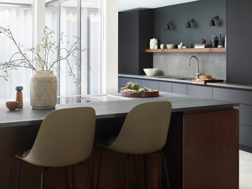 This is an example of a modern kitchen in Cambridgeshire.