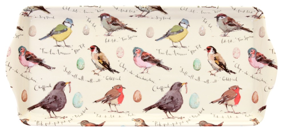 Madeleine Floyd Bird Song Small Tray - Contemporary - Serving Trays ...