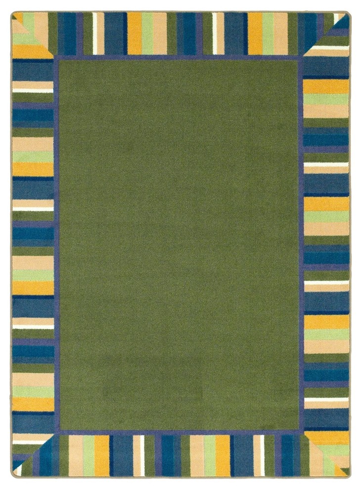 Kid Essentials, Infants & Toddlers Clean Green Rug, 3'10" x 5'4