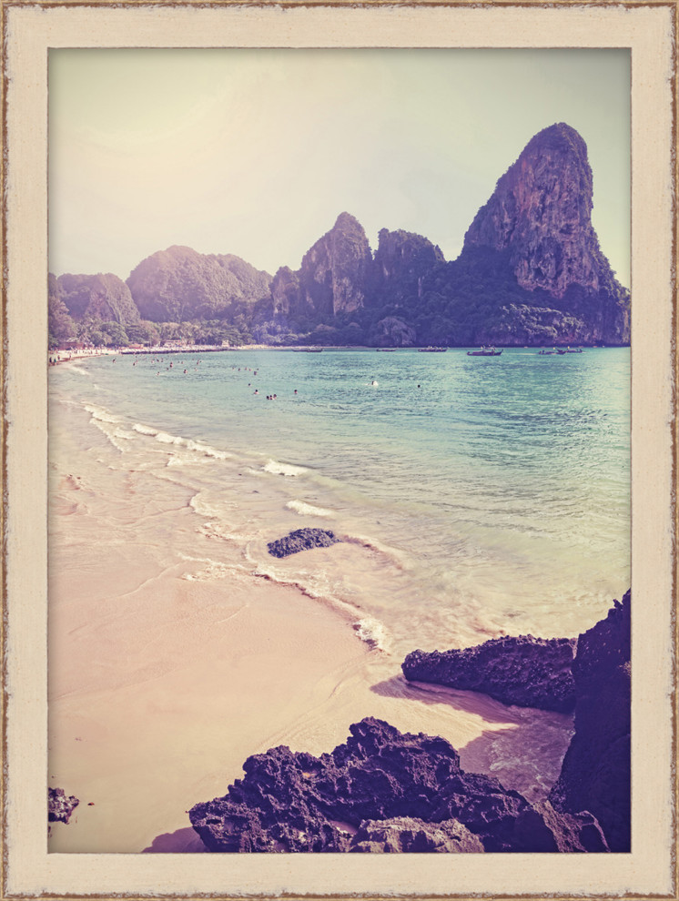 Tropical Escape, Giclee Reproduction Artwork, 12.25x16.25 Beach Style