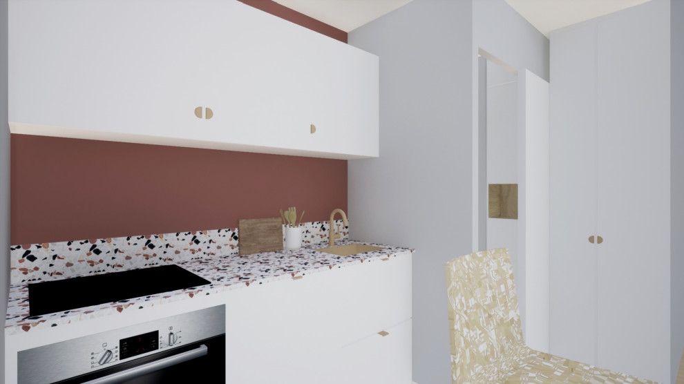 Aménagement d'un studio en 2 pièces / Projet en cours