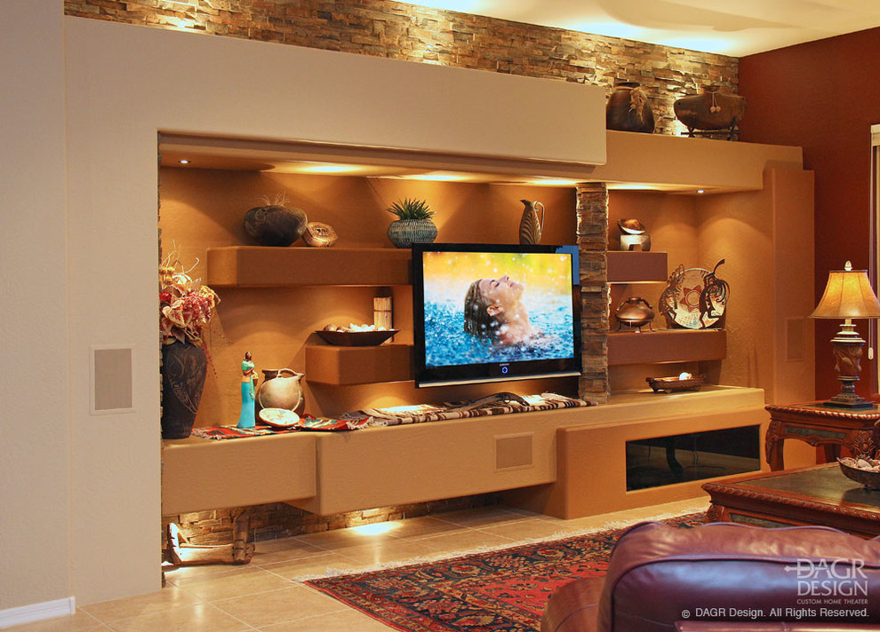 The Original DAGR Design Custom Media Wall Floating Shelves Phoenix