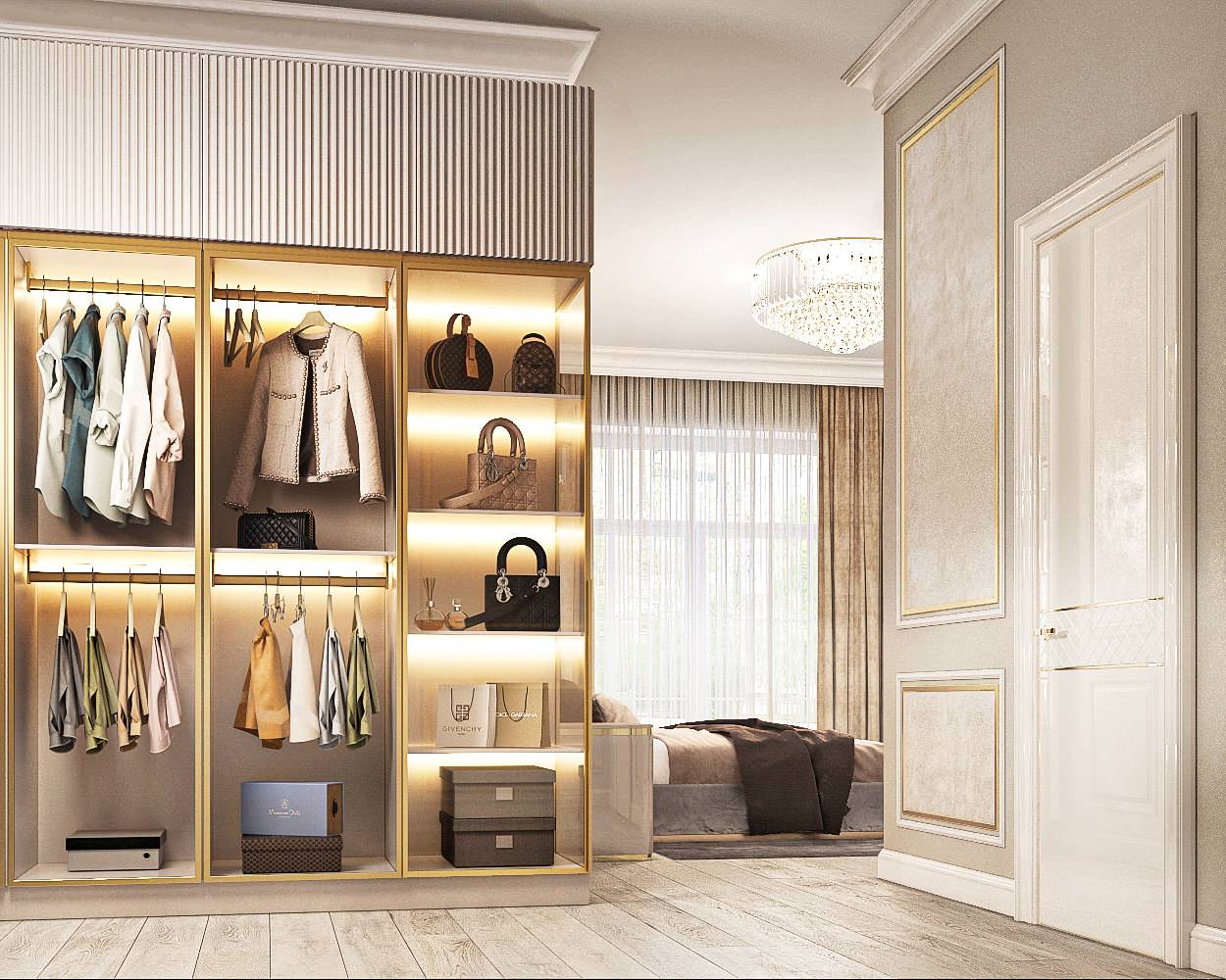 Мастер-спальня в частном доме