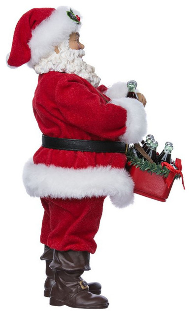 Kurt Adler Resin Santa in Chimney Tablepiece