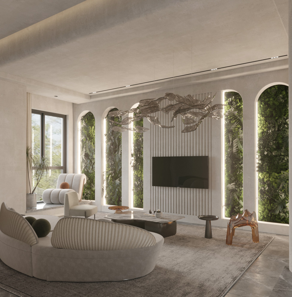 Проект гостиной в бохо стиле